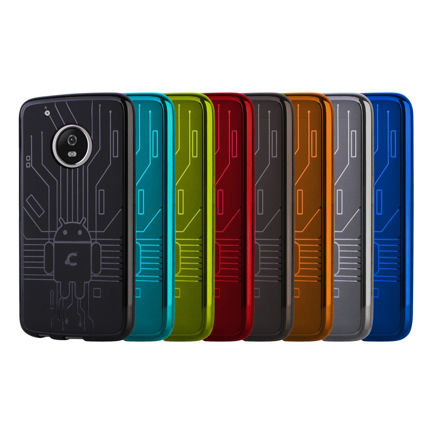 Bugdroid Circuit TPU Case for Motorola Moto G5 Plus