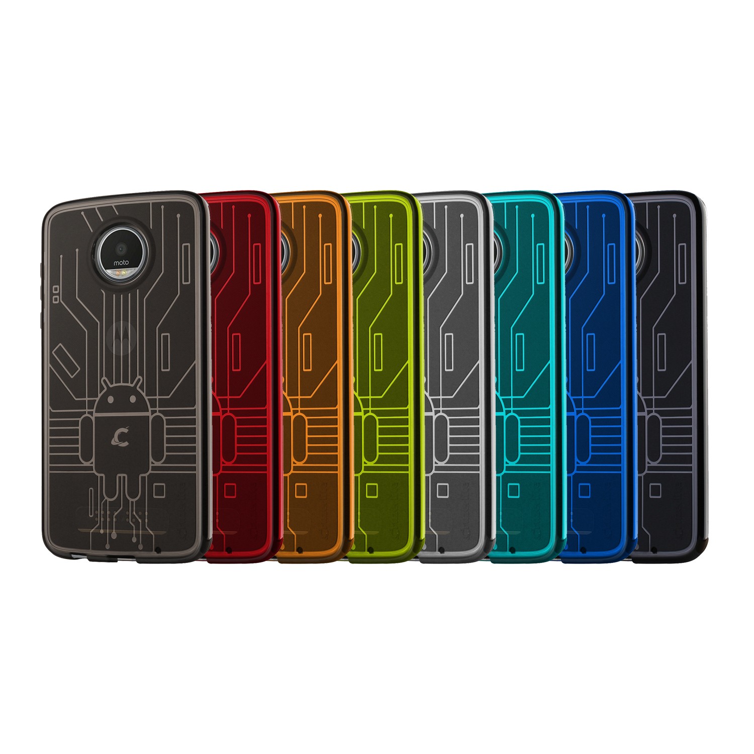 Bugdroid Circuit TPU Case for Motorola Moto Z2 Play